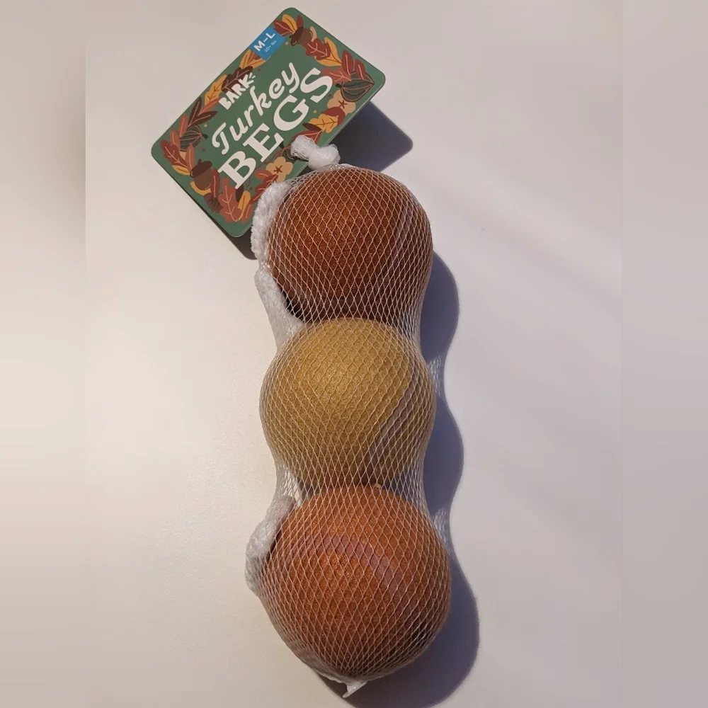 Turkey Begs Bark Tennis Balls - 3 Ball Set - Picture 1 of 5